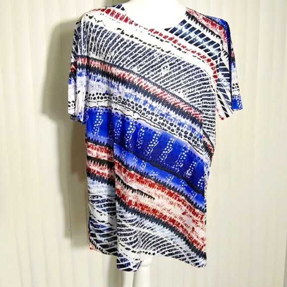 ENDLESS DESIGN WOMEN'S L, TOP, MULTI COLOR STRIPES - Picture 1 of 6